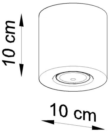 Sollux SL.0488 - Bodové svietidlo ORBIS 1xGU10/10W/230V betón