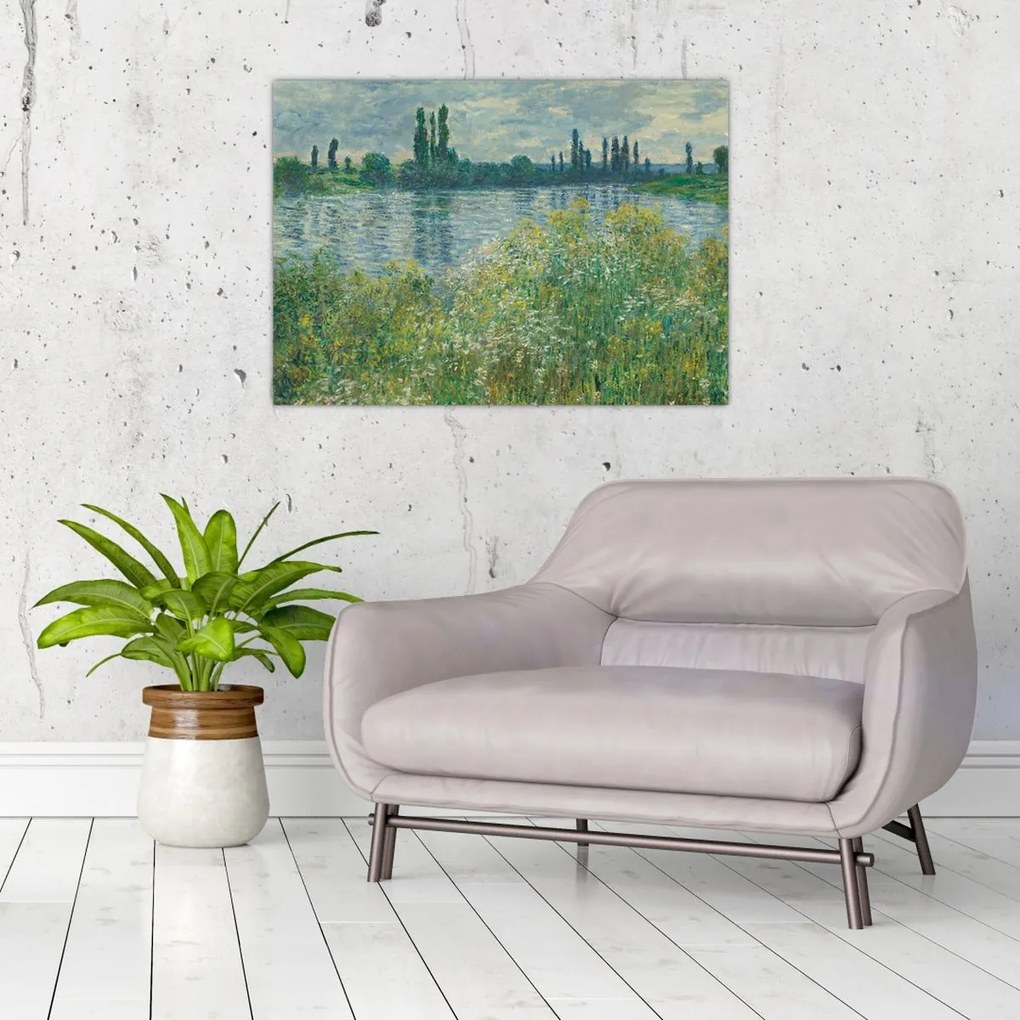 Obraz - Claude Monet, Banks of the Seine, reprodukcia (70x50 cm)