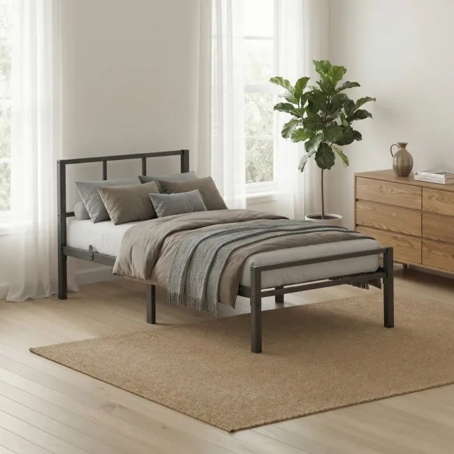 Kovová posteľ 90 cm RMBB35292B101