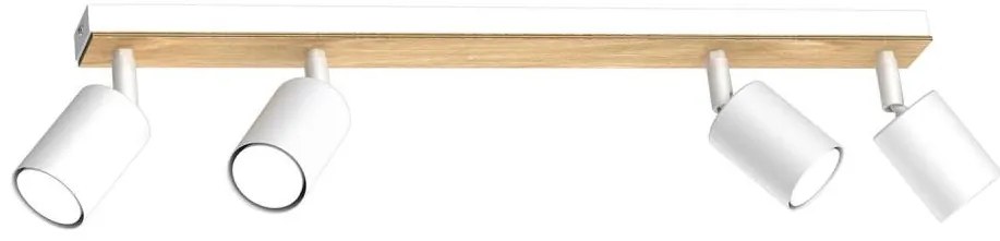 Bodové svietidlo TULON 4xGU10/8W/230V biela/dub