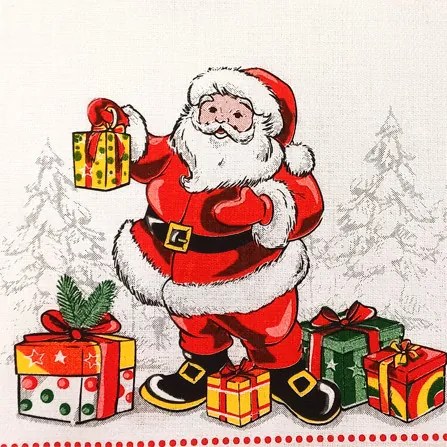 Christmass Santa kuchynské utierky 2 ks