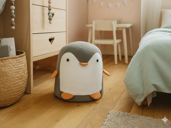 CH Detská taburetka Pingu - sivá