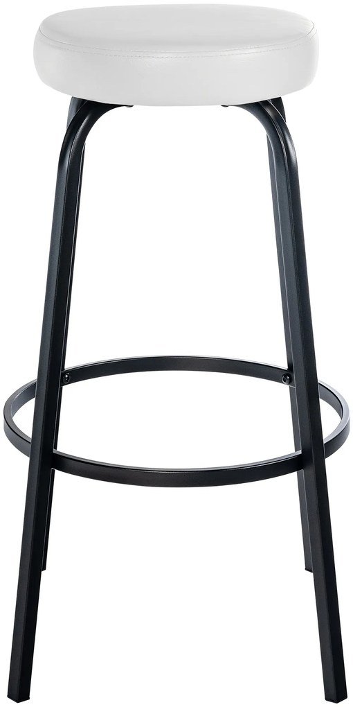 Barová stolička Kamari koženka - biela