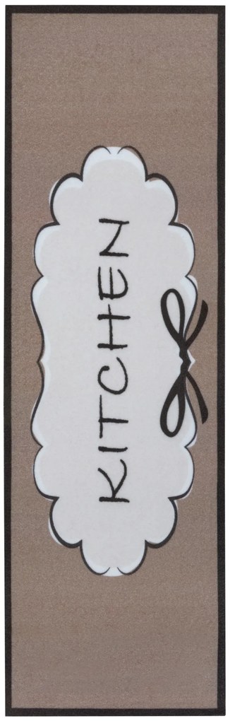 Hanse Home, Koberec behúň Cook & Clean 105728 Brown White Black, 50x150, hnedá, kuchyňa