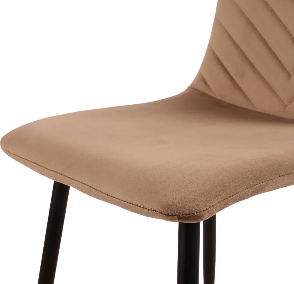 Jedálenská stolička Harry, svetlo hnedá látka