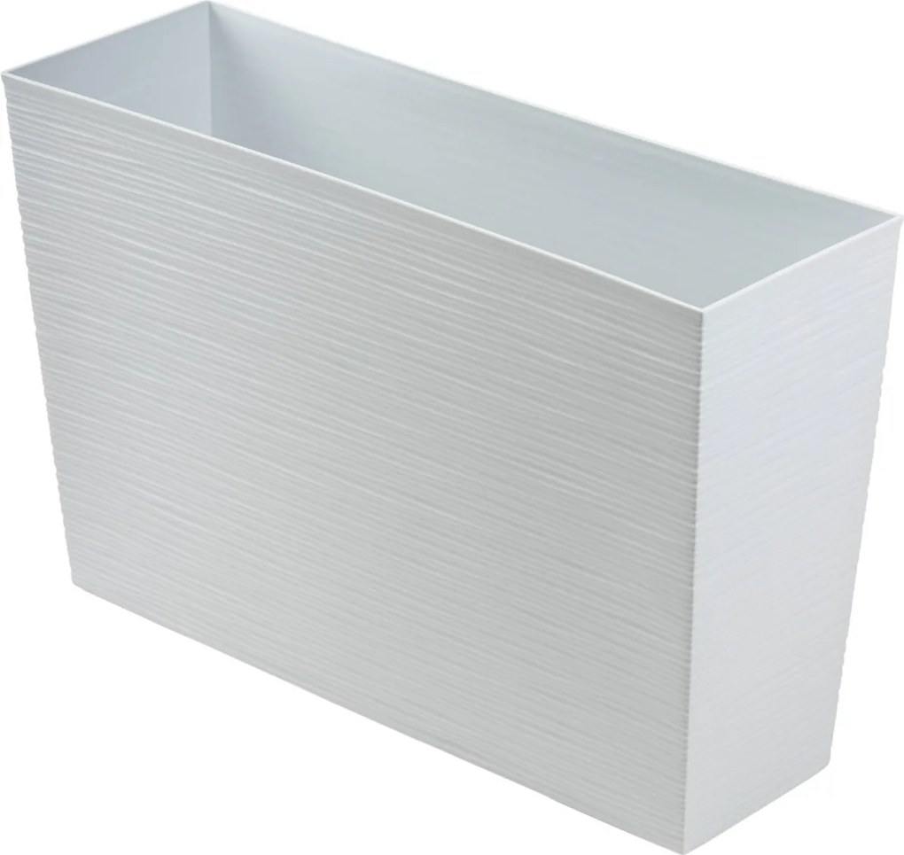 PLASTOVÝ KVETINÁČ BLOOM RIFLO 36X56X20 CM BIELA
