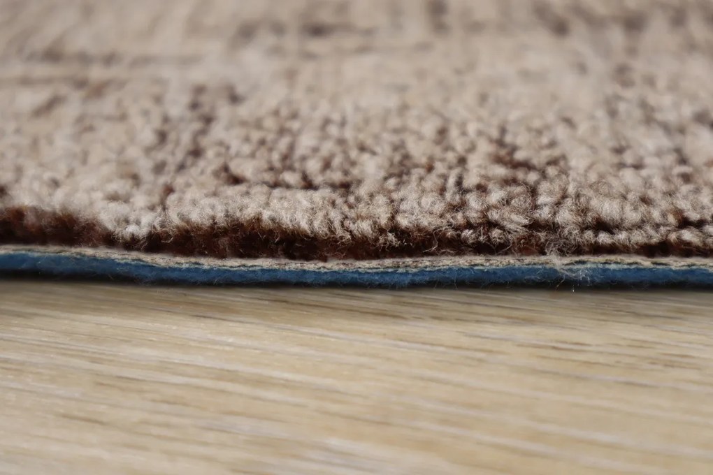 ITC, Metrážny koberec Dobro 43 hnedý, na mieru, šíře 3m,4m, hnedá, filc, obývacia izba