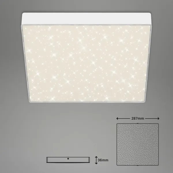 Briloner 7078-416 - LED Stropné svietidlo STAR SKY LED/21W/230V 28x28 cm biela