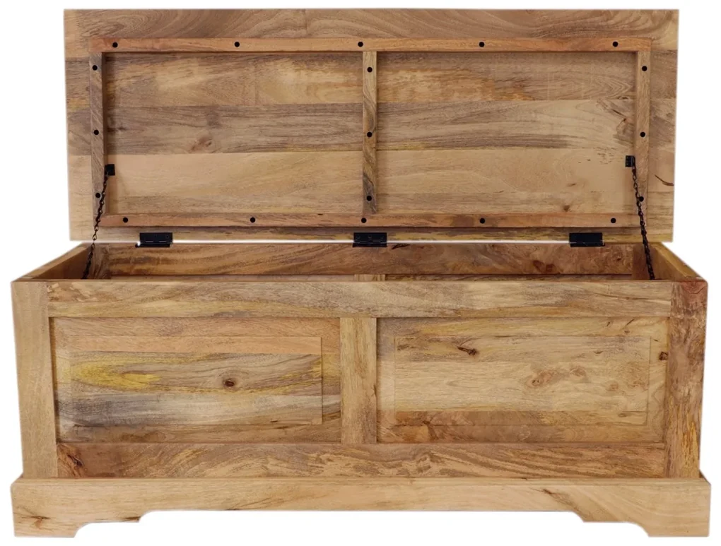 furniture-nabytek.cz - Drevená truhla 120x45x45 z masívu mango