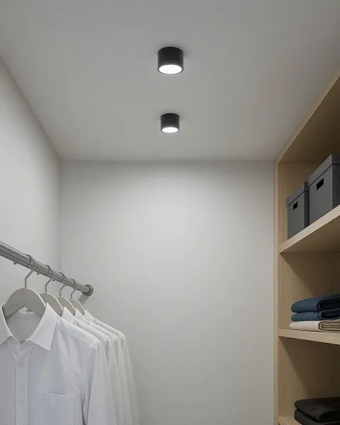 LED bodové svietidlo LED/5W/230V 3000/4000/6400K pr. 7,5 cm čierna