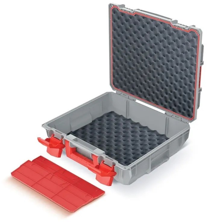 Kufr na nářadí CEBLOCCK PRO II 45 x 38 x 13,5 cm šedo-červený