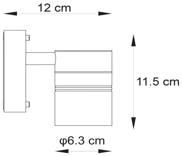 Lucide 14867/05/30 - LED Vonkajšie nástenné svietidlo ARNE-LED 1xGU10/5W/230V