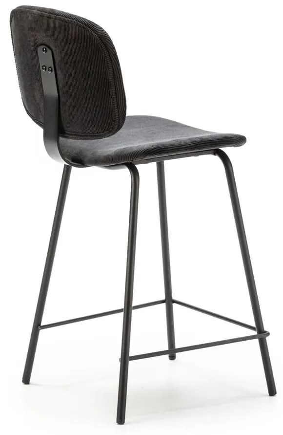 Čierne barové stoličky v súprave 2 ks (výška sedadla 66 cm) Arus – Marckeric