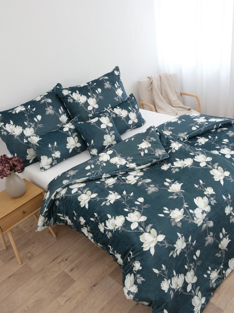 Francúzske obliečky mikroplyš Digital – Johari tmavo zelené