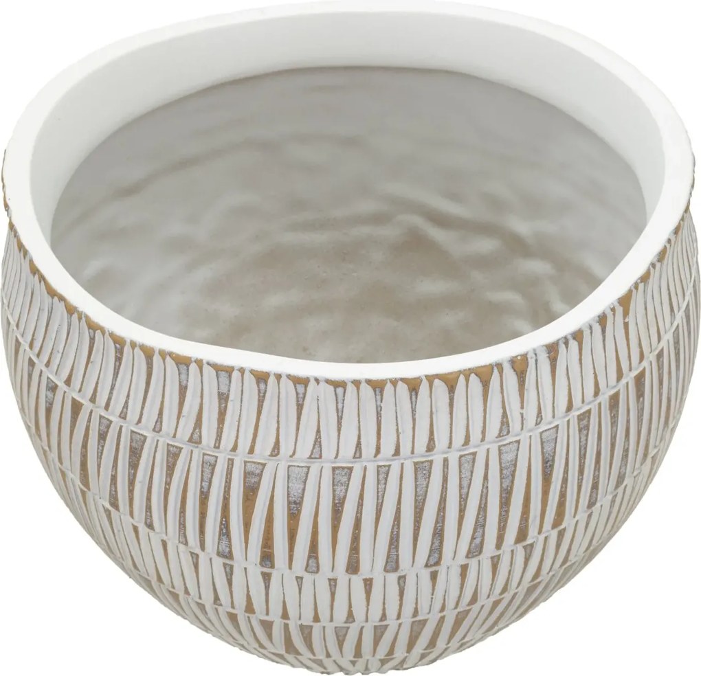 Kvetináč Stiky 26 cm zlatý/biely