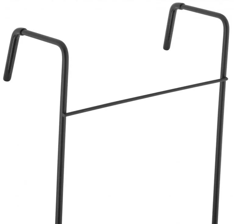 Erga Rafek, trojitá kúpeľňová polička do sprchy na zavesenie 30x12,5x71 cm, čierna matná, ERG-YKA-CH.RAFEK-BLK