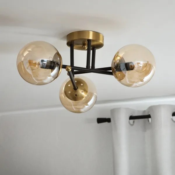 Brilagi - Prisadený luster MALIVA 3xE14/15W/230V zlatý