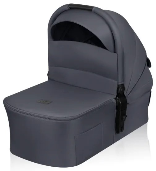 Lionelo - Kombinovaný kočík 2 v 1 AMBER PLUS Šedý grafit