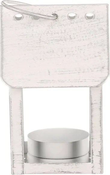 Lampáš vtáčia búdka s LED osvetlením biely LUC318