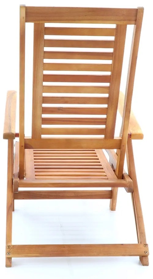 Záhradné ležadlo Arian, prírodné drevo
