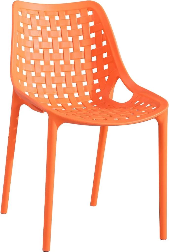 >> TERY plastová stolička, oranžová