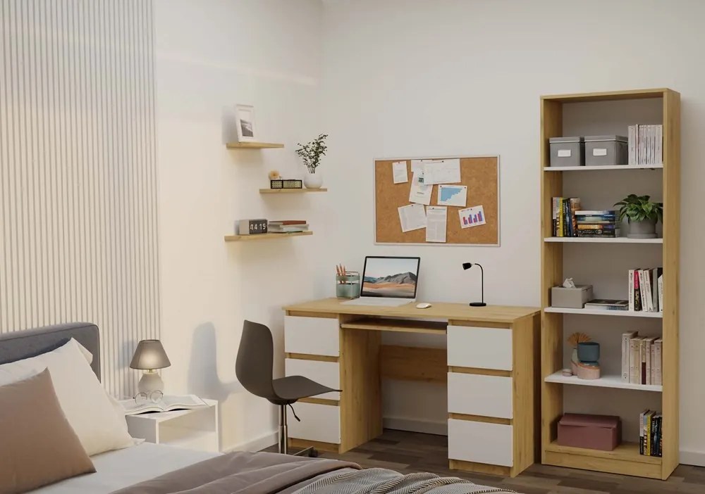 Regál Onyx R60 60 cm dub Artisan/biely