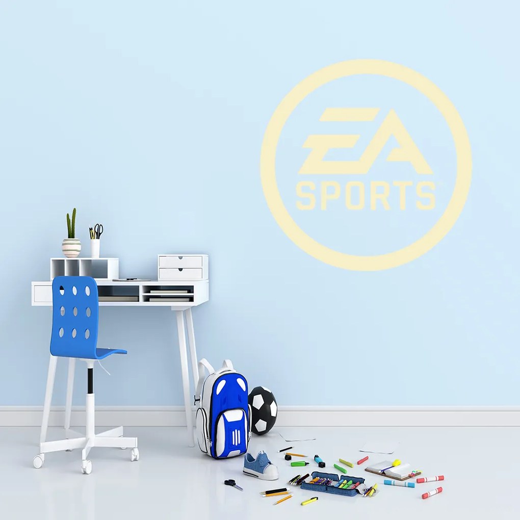Veselá Stena Samolepka EA Sports Farba: hnedá, Veľkosť: 40 x 40 cm