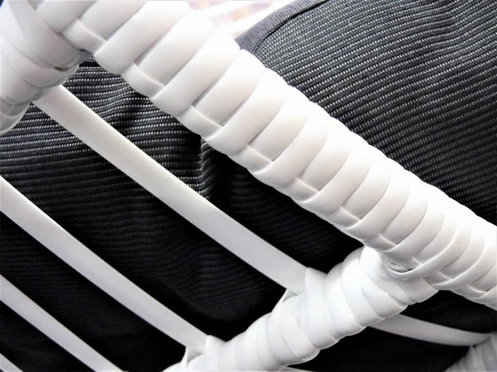 Závěsné houpací křeslo Bellissimo modré/bílé