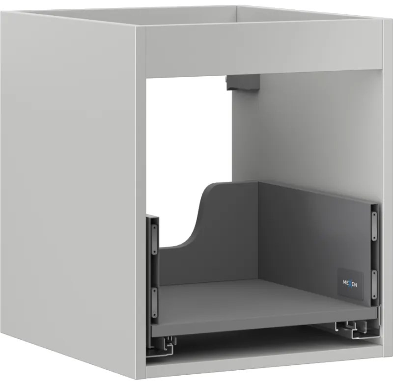 Mexen Box-A, závesná skrinka 40 cm, 1 zásuvka, sivá matná, 91AX0-0400-470-1-62
