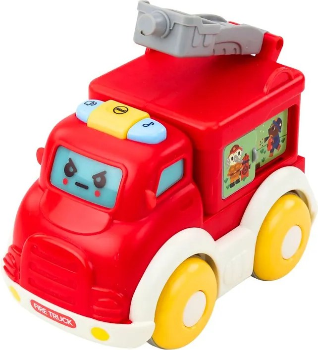 LEAN Toys Súprava mestských autíčok pre batoľatá, pohon, pohyblivé časti, svetlá, zvuky