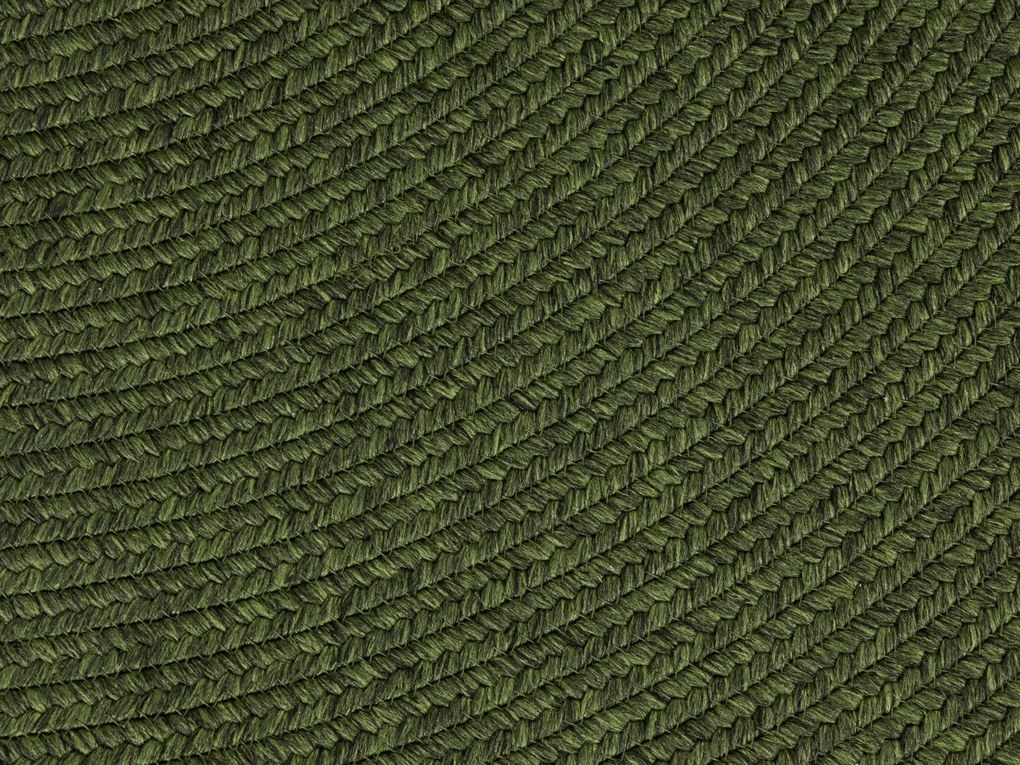 NORTHRUGS - Hanse Home koberce Kusový koberec Braided 105554 Green kruh – na von aj na doma - 200x200 (priemer) kruh cm