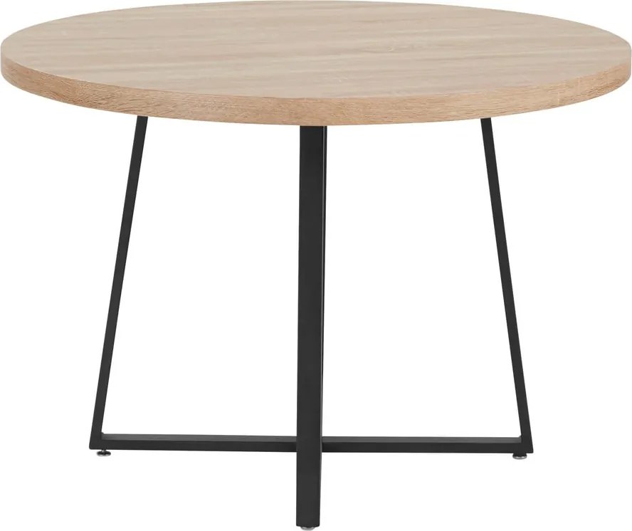 Okrúhly jedálenský stôl s doskou v dubovom dekore v prírodnej farbe ø 110 cm Anja – Støraa