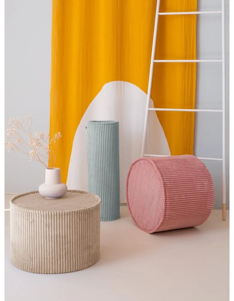 Ružový menčestrový detský puf – Wigiwama