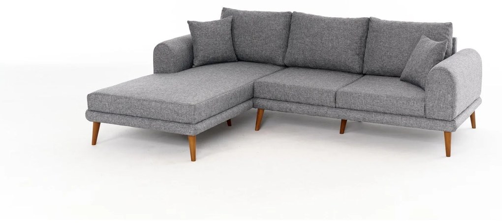 Rohová sedačka Sorenella (L) (sivá). Akcia -18%. Vlastná spoľahlivá doprava až k Vám domov. 1101786