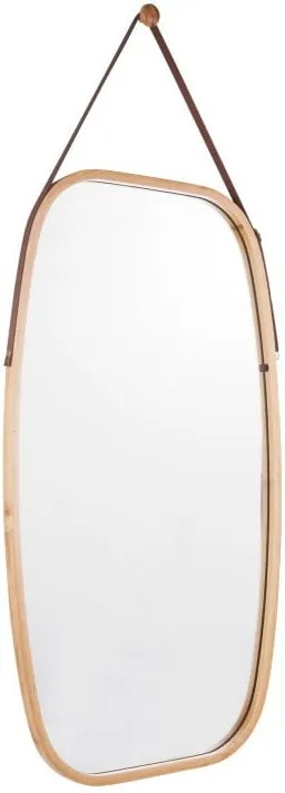 Nástenné zrkadlo v bambusovom ráme PT LIVING Idylic, dĺžka 74 cm
