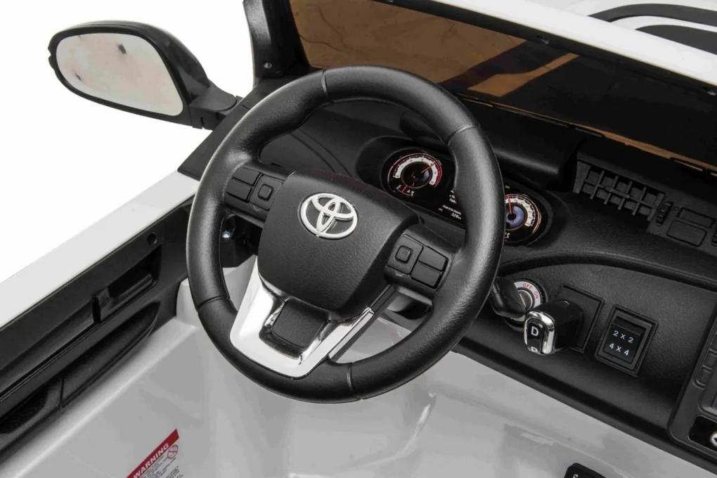RAMIZ Elektrické autíčko - Toyota Hillux - nelakované - biele  motor- 4 x 45W, - batéria 2 x 12V/7Ah - 2023