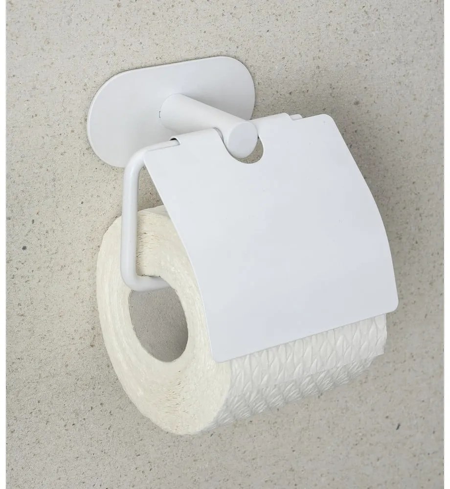 Biely samodržiaci držiak na toaletný papier z nehrdzavejúcej ocele Orea – Wenko