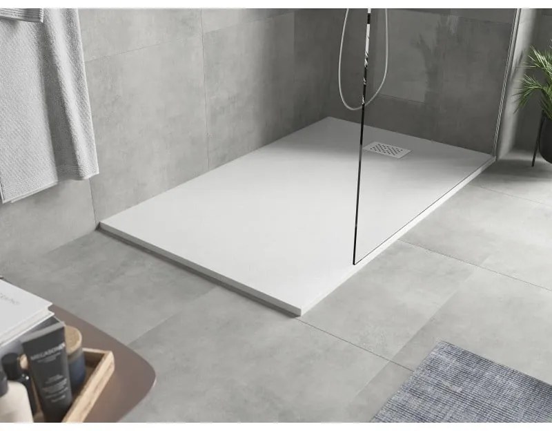 Mexen Hugo, obdĺžniková sprchová vanička SMC 150 x 90 cm, biela, biela krytka, 42109015-W