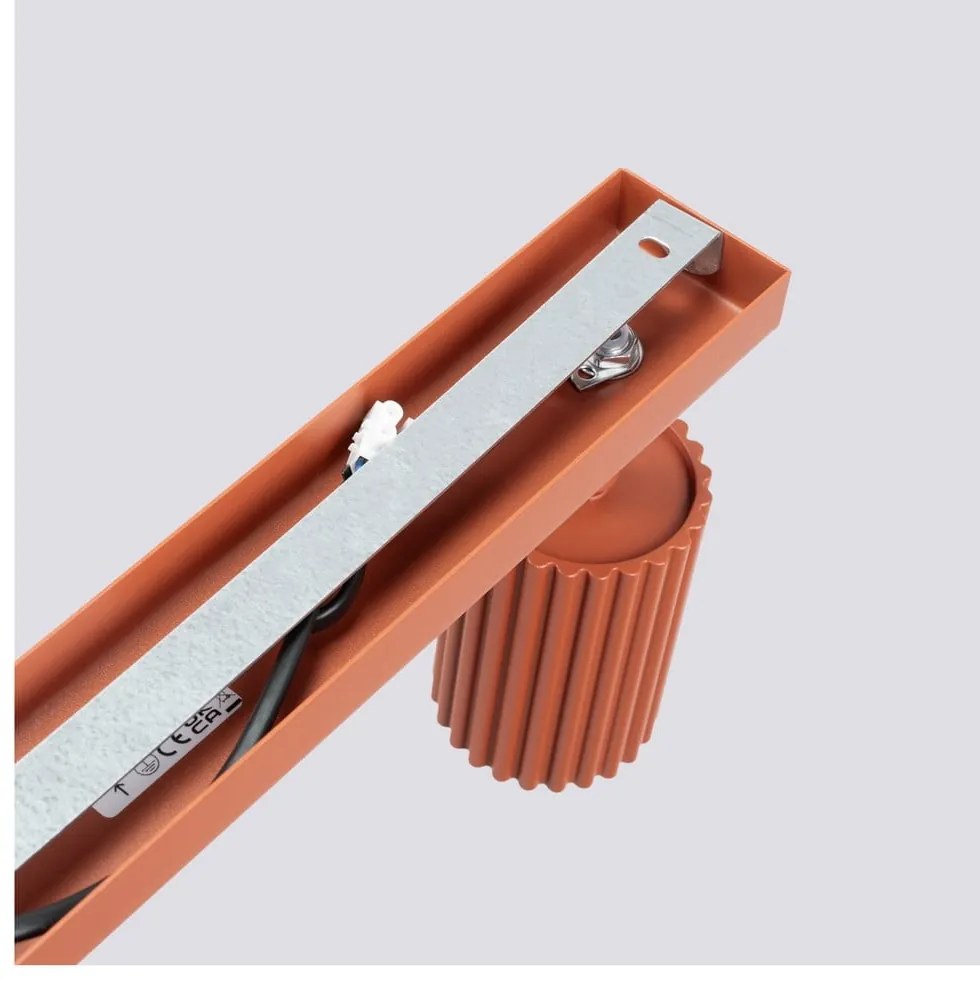 Bodové svietidlo v tehlovej farbe 6,5x117 cm Gleam – Sollux