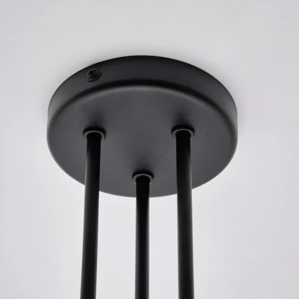 Prisadený luster MATYLDA 3xE27/60W/230V čierna