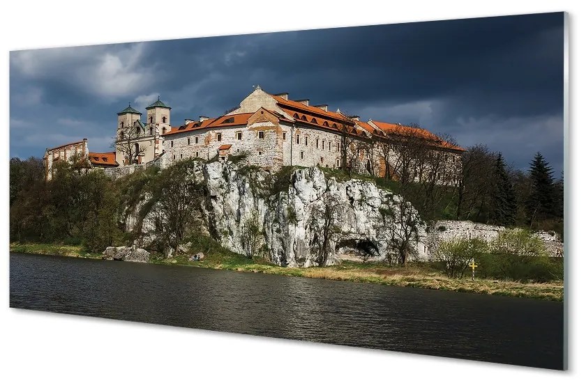 Sklenený obraz Krakow castle River 120x60 cm