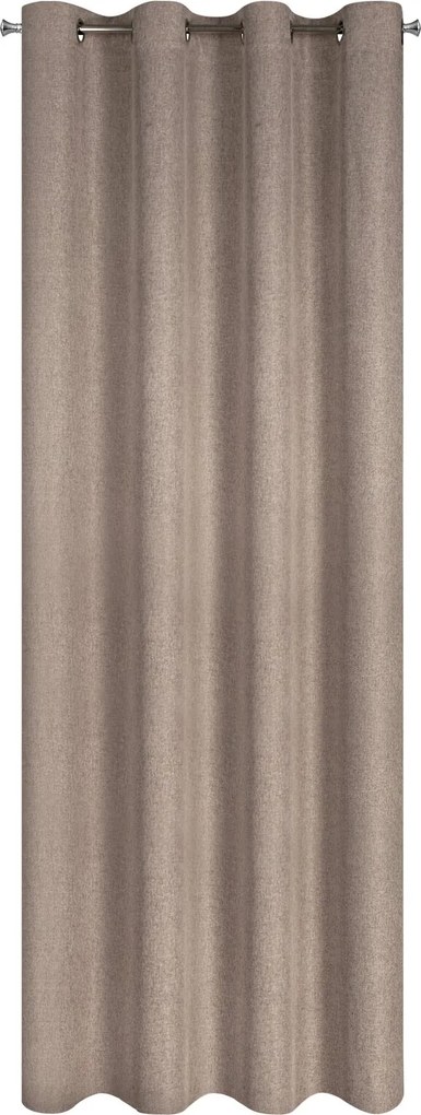 ZÁVES NA KRÚŽKOCH ADELINA 140X250 CM HNEDÁ