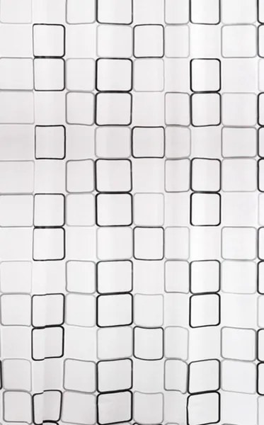 BISK Erga Peva, sprchový záves 180x200cm, polyester, biela-čierna, ERG-06894