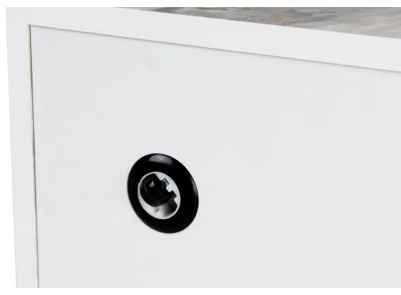 Konferenčný stolík PRIZMA 35x90 cm, mramorový dekor