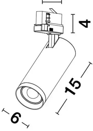 Lištové svietidlo Monvel Small biele