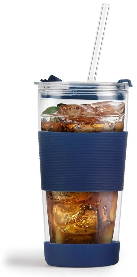 Modrý termo hrnček 600 ml Fuori – Vialli Design