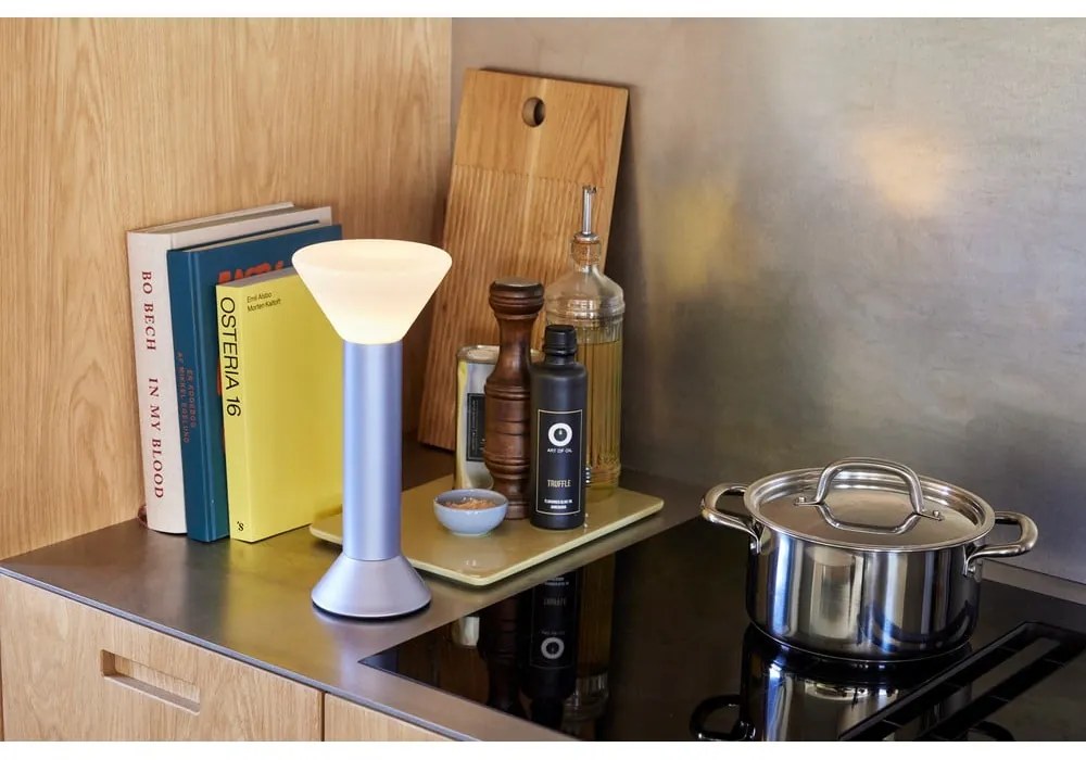 Fialová stmievateľná stolová lampa (výška 30 cm) Flash – Hübsch