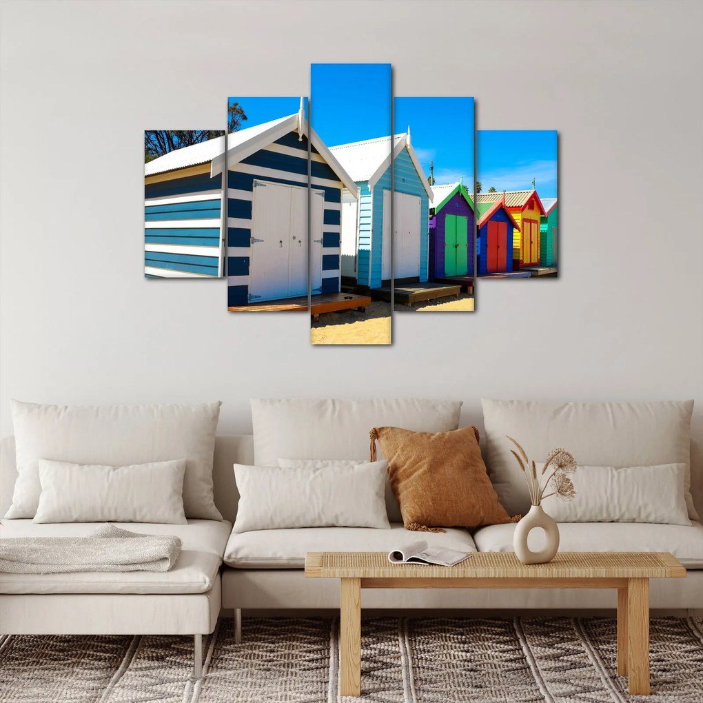 Obraz - Pláž Brighton, Melbourne, Austrália (150x105 cm)
