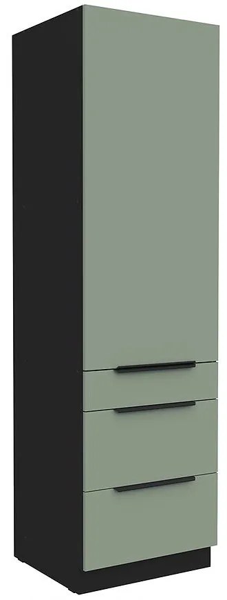 Kuchynská skrinka Aria-Sa/Bl Anti Fingerprint 60dks-210 1f 3s