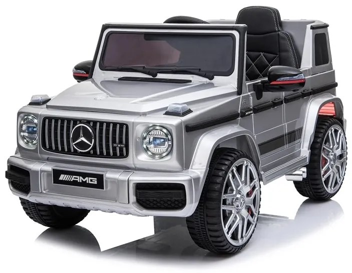 RAMIZ Elektrické autíčko Mercedes Benz G 63 AMG - lakované - strieborné